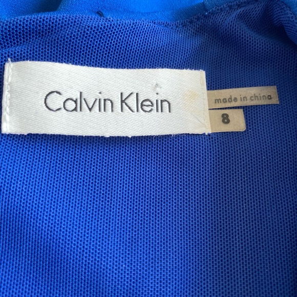 Calvin Klein Blue Polyester Sleeve Less Dress size 8 - Picture 11 of 12